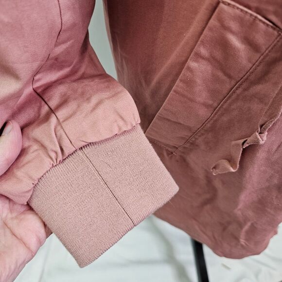 Miss London Black Label Mauve Pink Lightweight Jacket Size Large - Picture 6 of 11